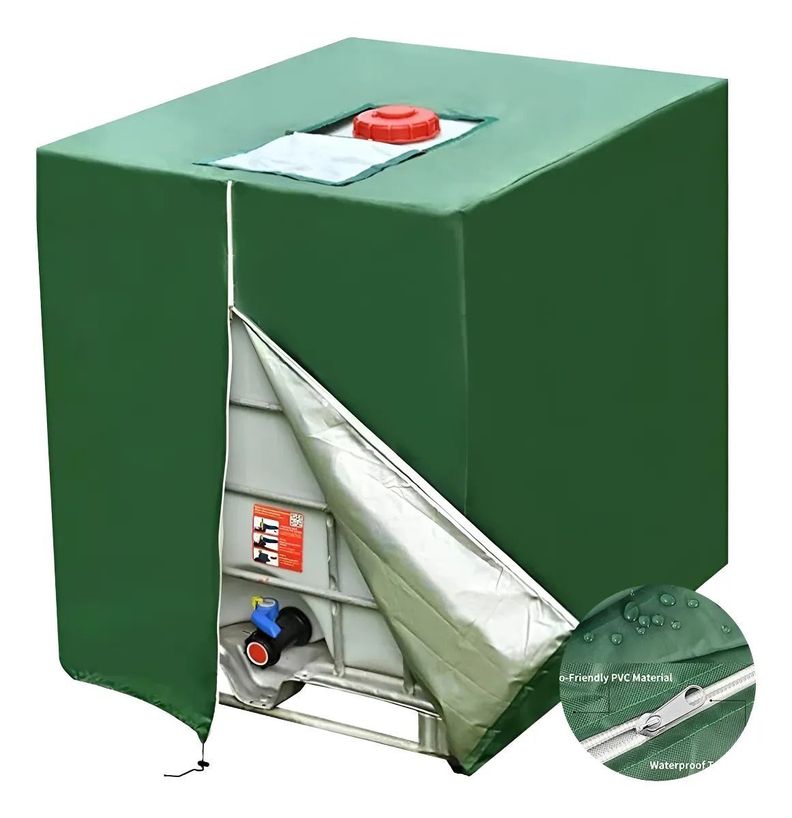 Funda Carpa Impermeable Estanque De 1000 L Con Cierre