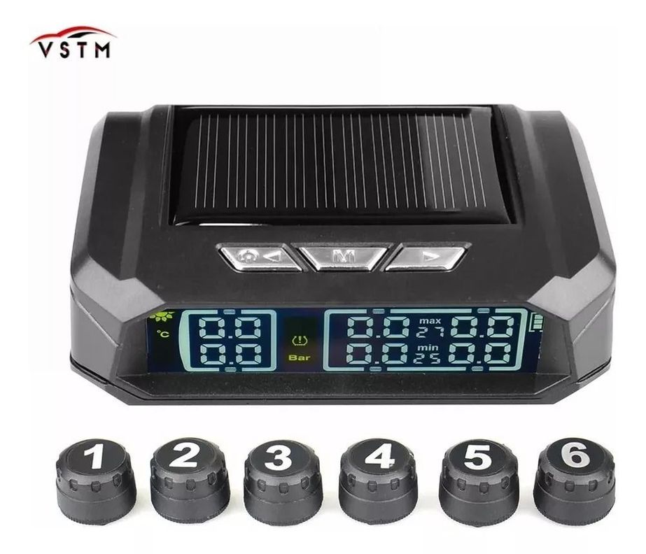 Sensor Medidor Presión Neumáticos Tpms Camion Bus 6 Sensores-1