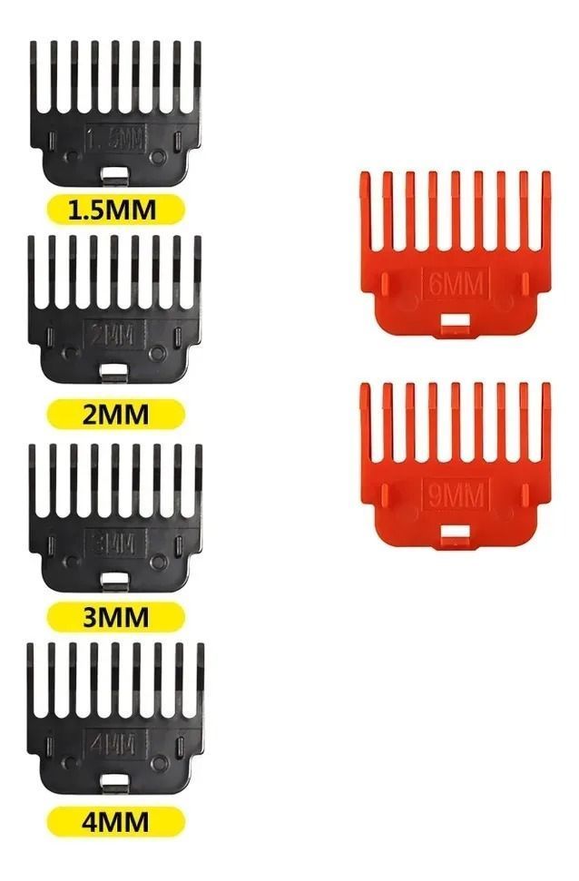 Set 6 Peines Para Maquina De Cortar Pelo