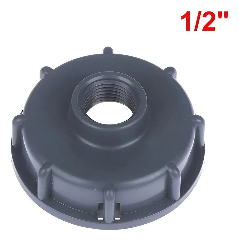 Pack X2 Tapa Roscada S60 X6 Tanque Ibc O Bidón Adaptador 1/2