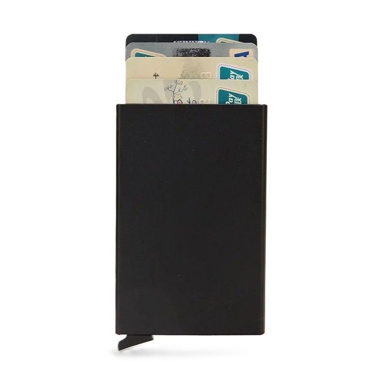 Tarjetero Billetera Porta Tarjetas Metalico
