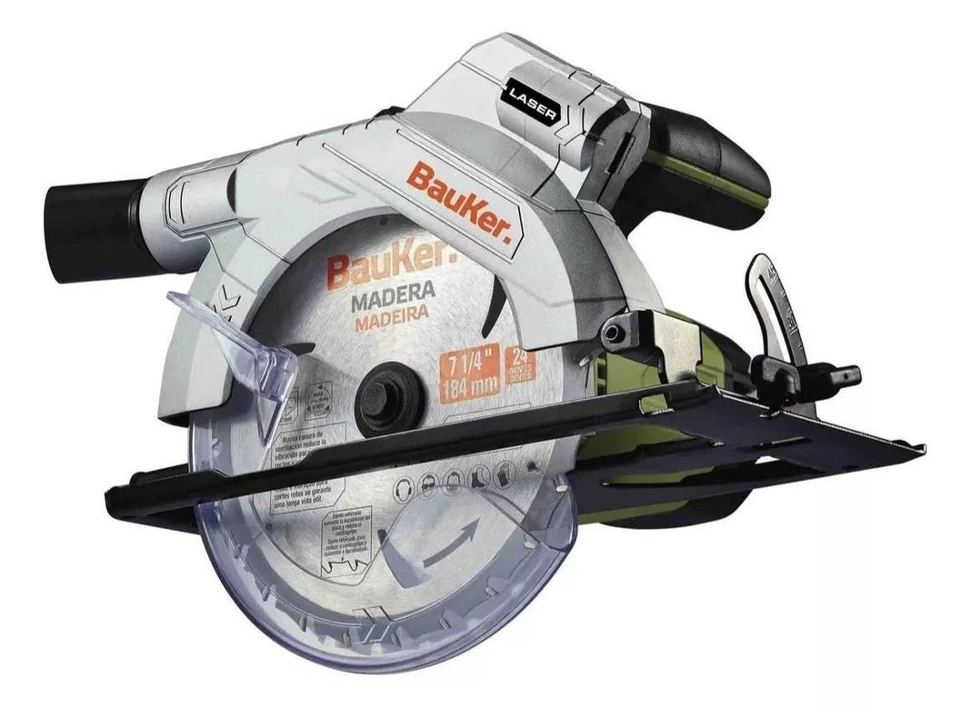 Sierra Circular Serrucho Electrico Bauker 7-1/4 1300 W-0