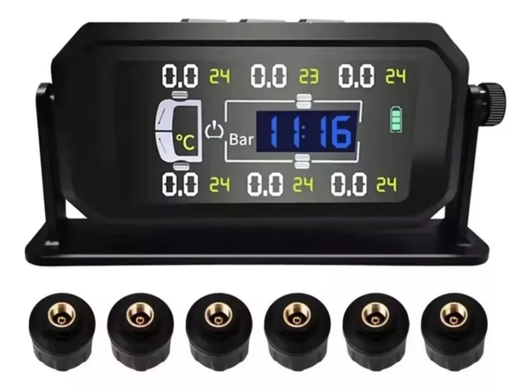 Sensor Alarma Medidor De Presion Neumatico 6 Sensores Tpms-0