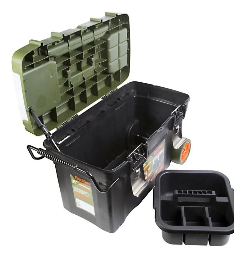 Caja Porta Herramientas Bauker 25 Con Ruedas-1