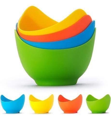 Pack X4 Moldes De Silicona Para Huevos Pochados -0