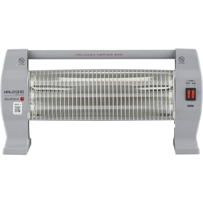 Calefactor Halógeno 1.200w Sindelen Eeh-1210gr Color Gris