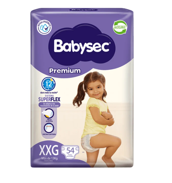 Pañales Babysec Premium XXG 112 pañales-0