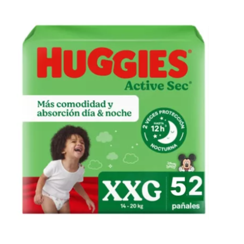 Maleta Huggies Active Sec XXG 52 Und-0