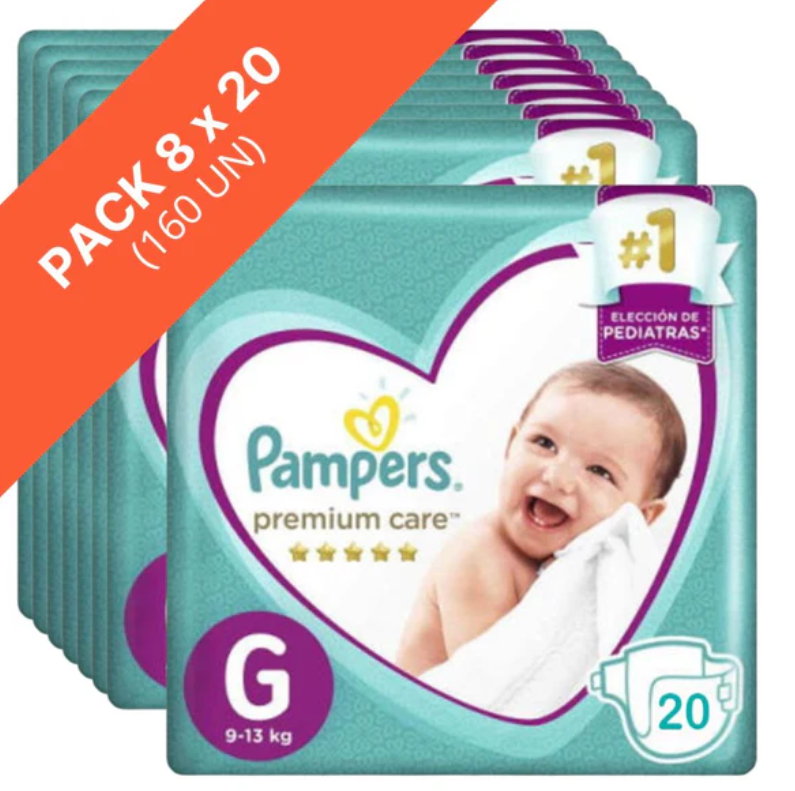 Pañales Pampers Premium Care G 160 pañales-1