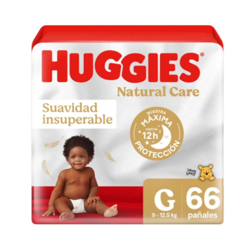 Maleta Huggies Natural Care G 66 Unidades-0