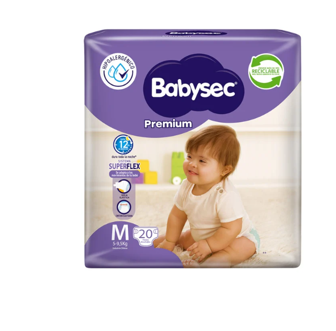 Pañales Babysec Premium M 80 pañales-0