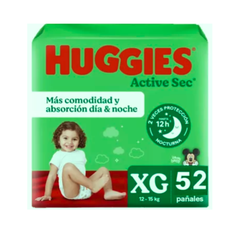 Maleta Huggies Active Sec XG 52 Und-0