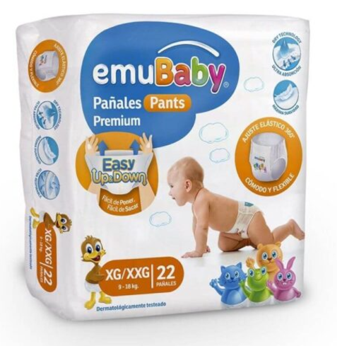 Emubaby Pants 4 Paq XG XXG