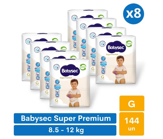 Pañales Babysec Super Premium G 72 pañales-1