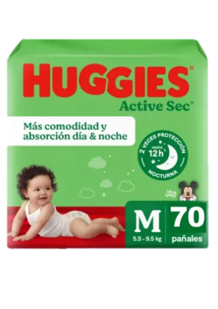 Maleta Huggies Active Sec M 70 Und-0