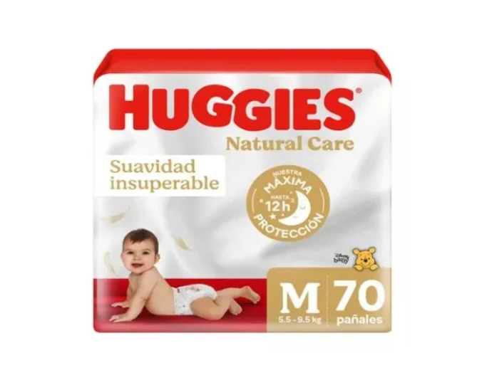 Maleta Huggies Natural Care M 70 Unidades-0