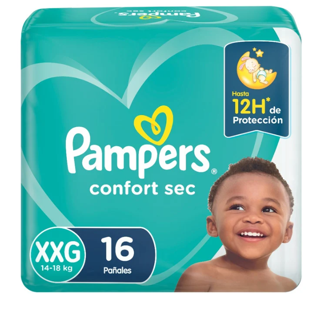 Pañales Pampers Confort Sec XXG 64 pañales-0