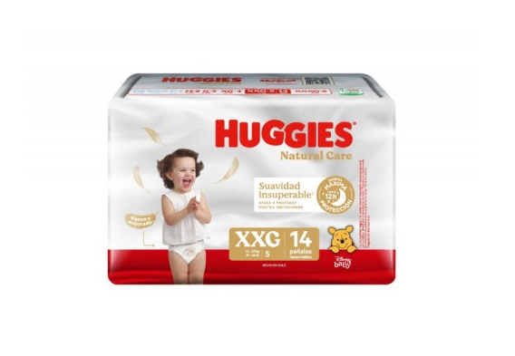 Pañales Huggies Natural Care XXG X4 56 Unidades-0