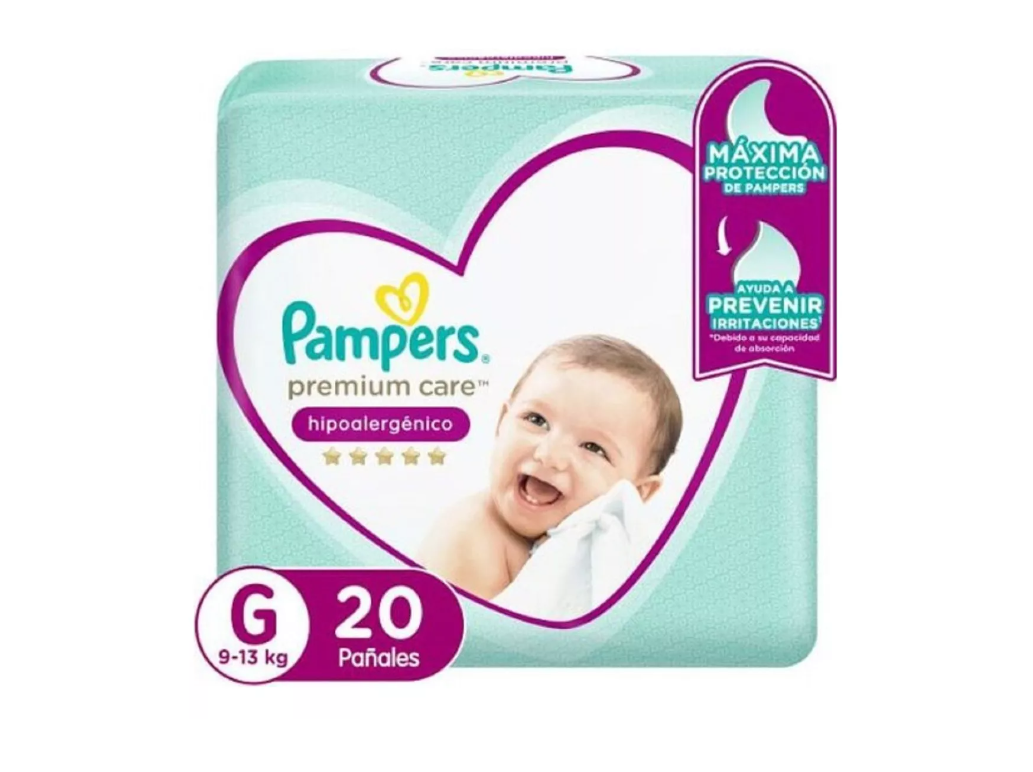 Pañales Pampers Premium Care G 80 pañales-0