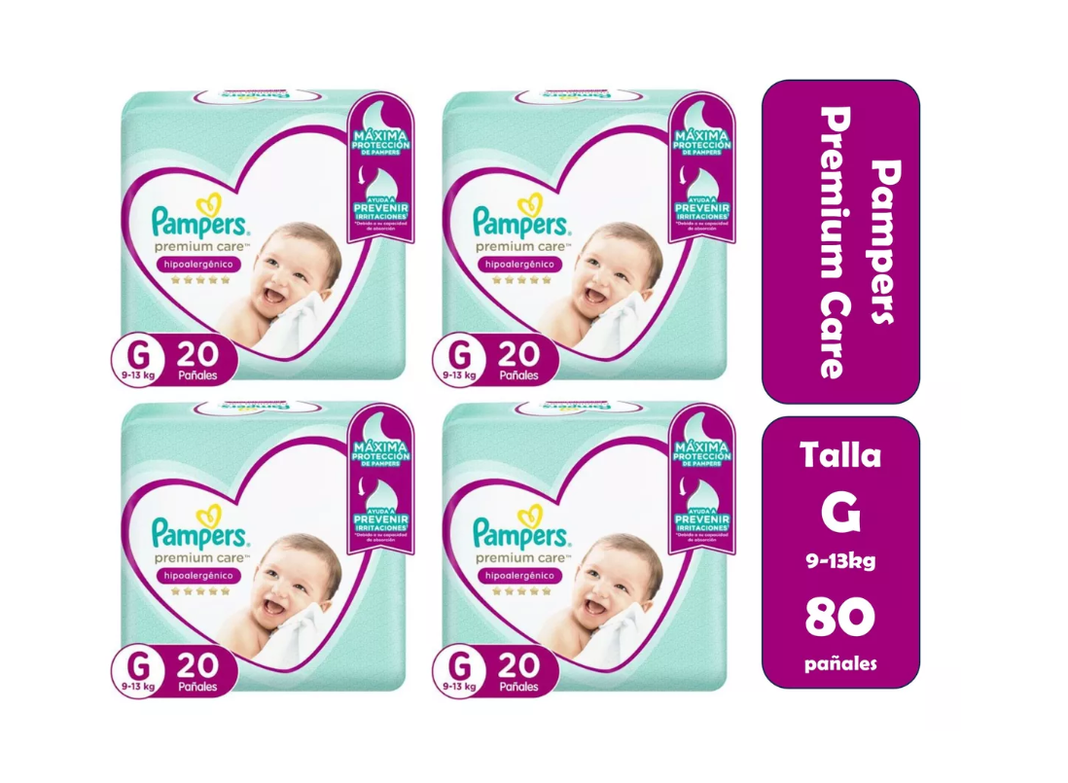 Pañales Pampers Premium Care G 80 pañales-1