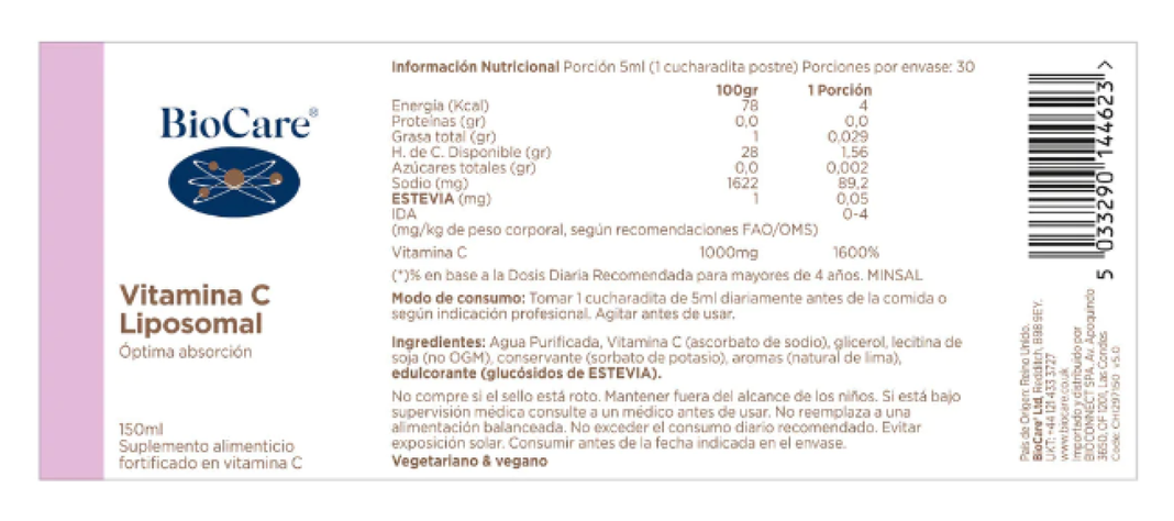 VITAMINA C LIPOSOMAL LIQUIDA 150ML-1