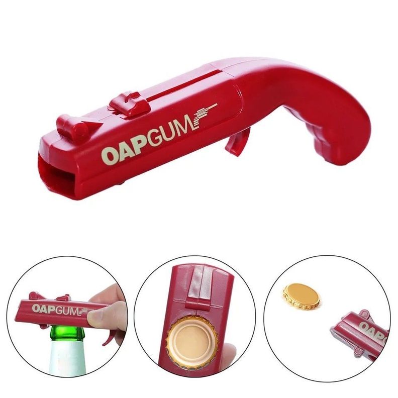 Abridor Destapador Para Botellas Creativo Estilo de Pistola -1