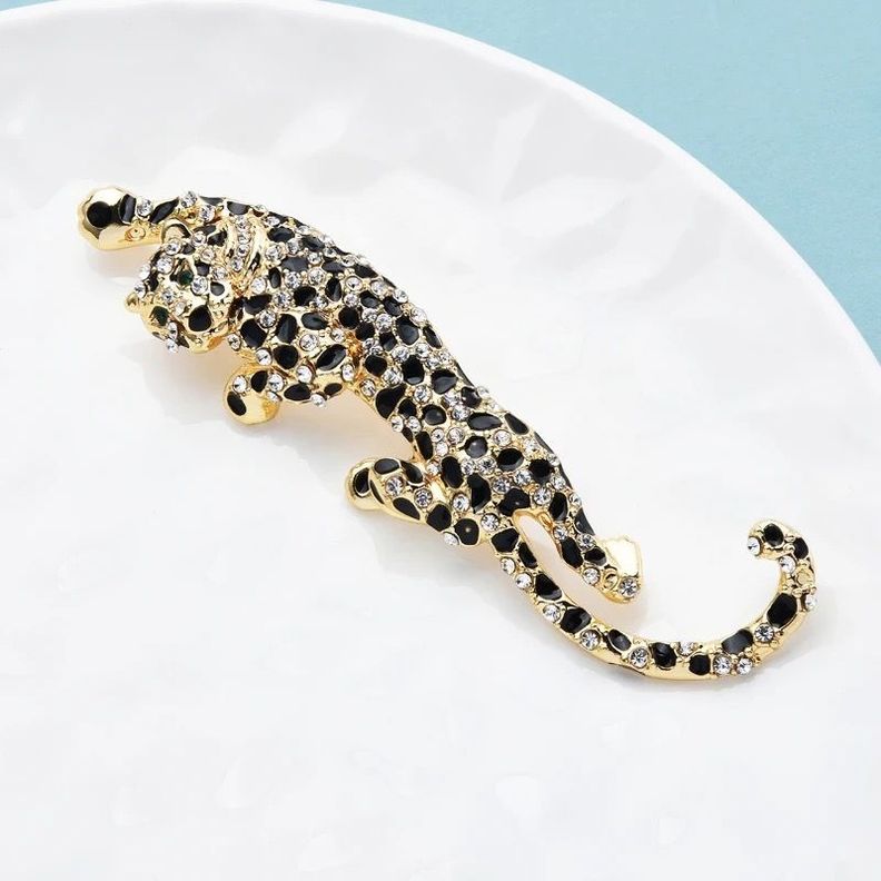 Broche Prendedor Leopardo Elegantes Accesorio Ropa Estilo-2
