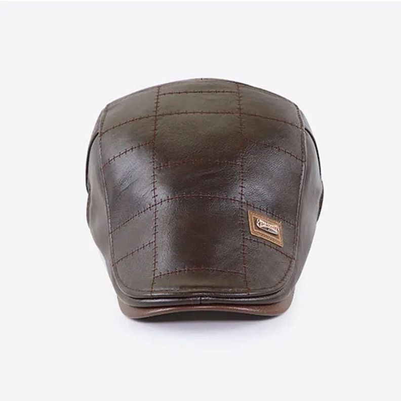 Boina De Hombre Ajustable De Cuero EJamont Modelo Tox-1
