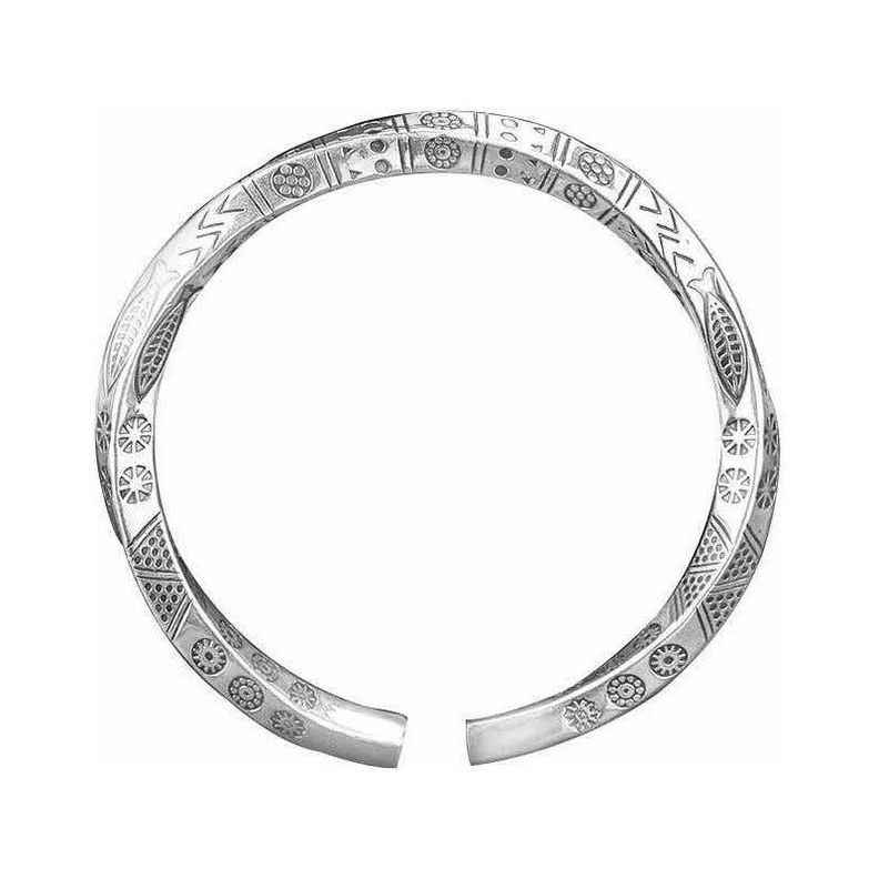 Pulsera De Acero Doblado, Manga De Pez Brazalete Acero 20 Cm 2.54 Cm