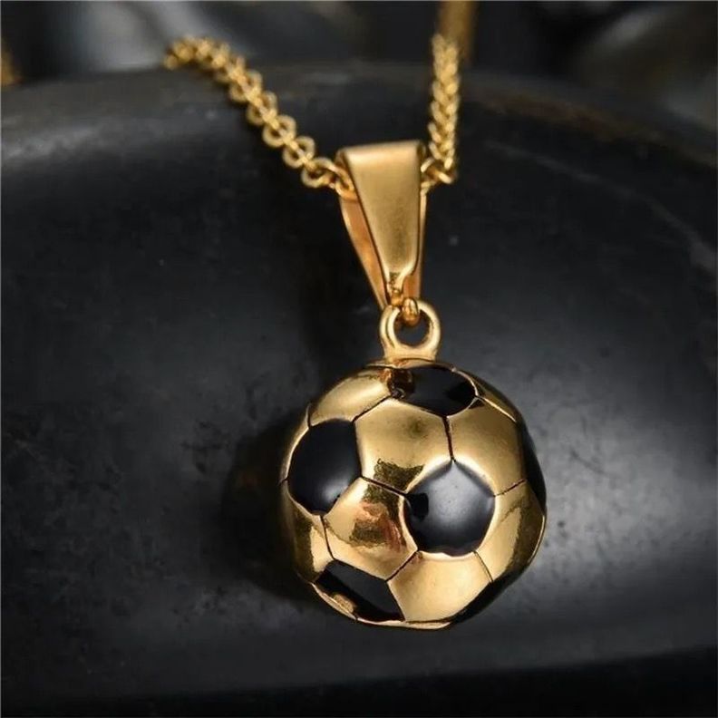 Collar Cadena De Pelota De Futbol, Toda edad-1