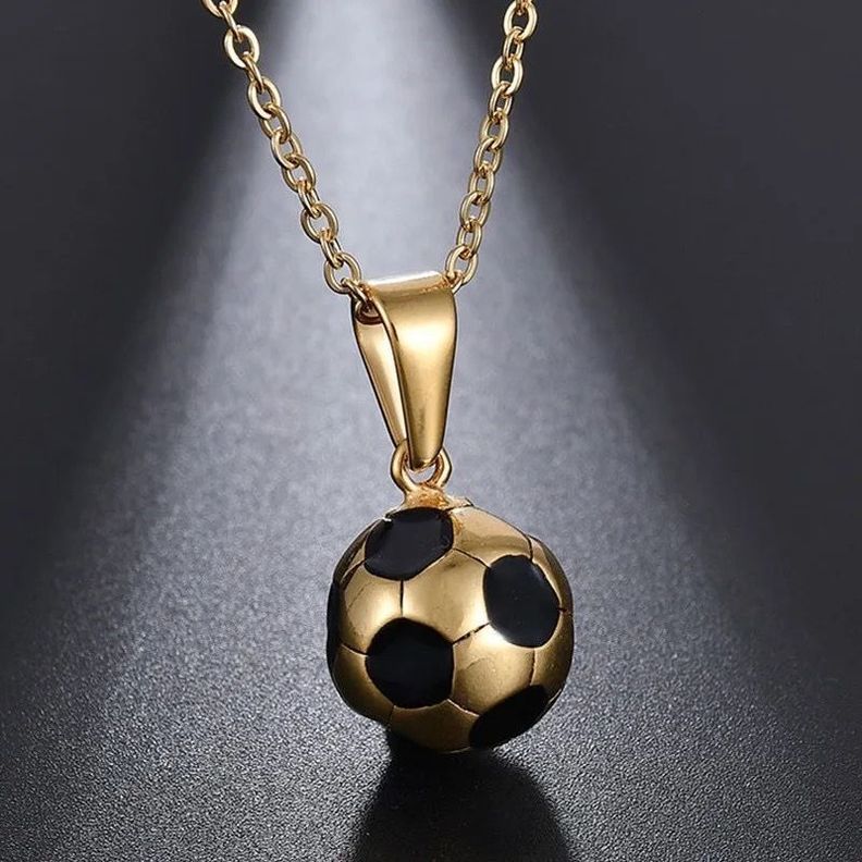 Collar Cadena De Pelota De Futbol, Toda edad-2