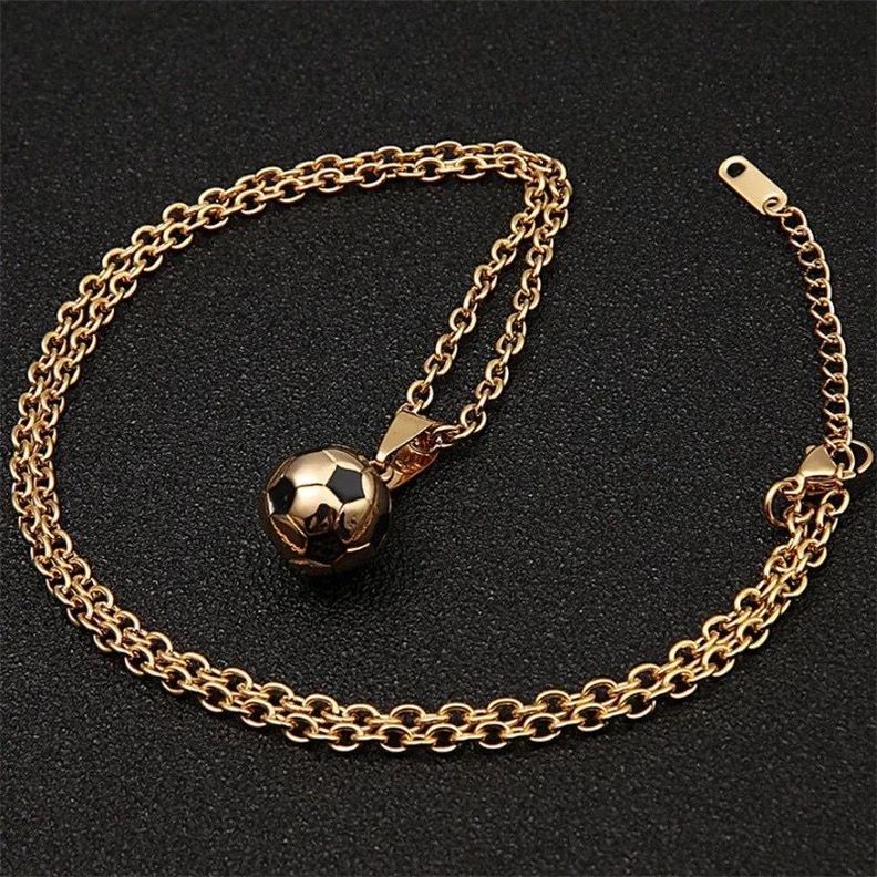 Collar Cadena De Pelota De Futbol, Toda edad-3