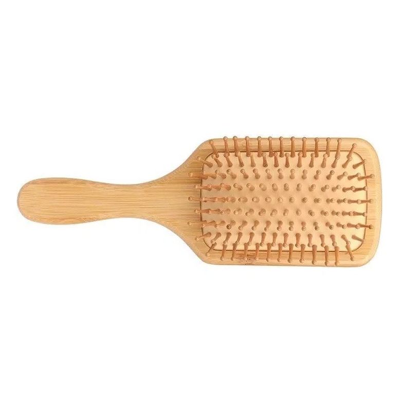 Peine De Bambú, Peineta De Madera De Cepillado Suave.-1