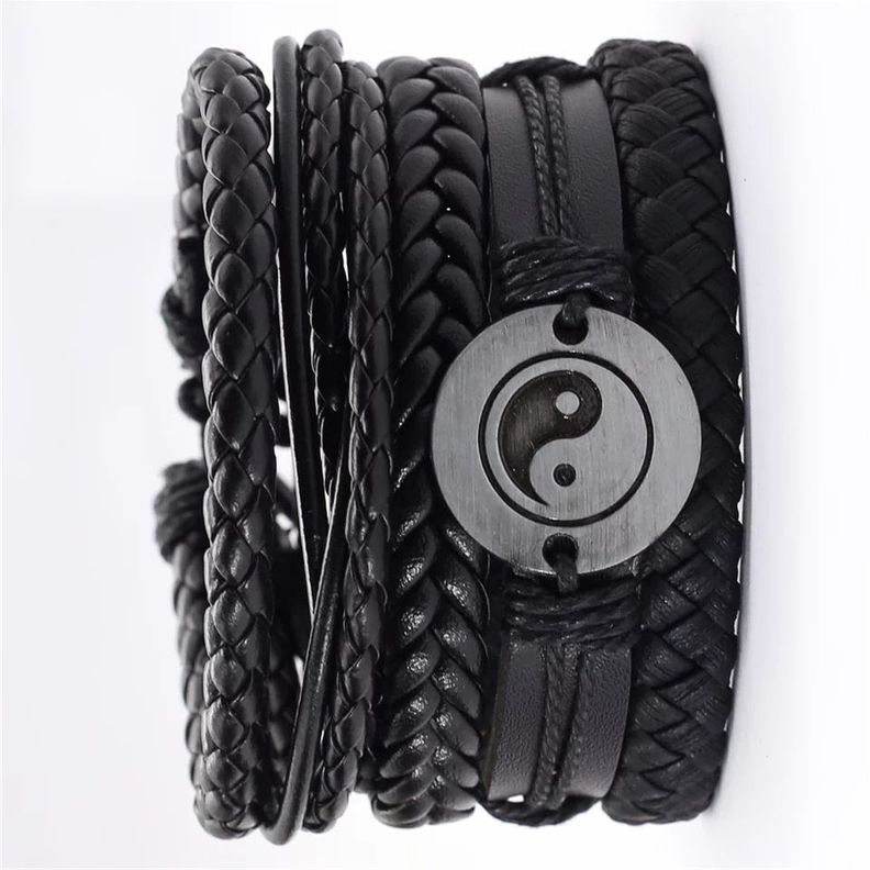 Pulsera Brazalete Eco Cuero Místico.-2