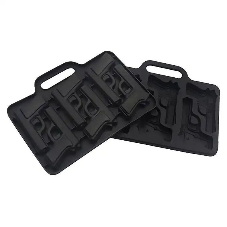 Cubetas de Hielo con Forma de Pistolas, Cubiteras de Hielo Silicona Molde Pistola-2