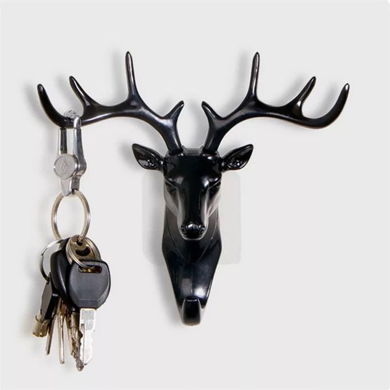Ciervo Decorativo Elegante Con Funcionalidad de Perchero-0