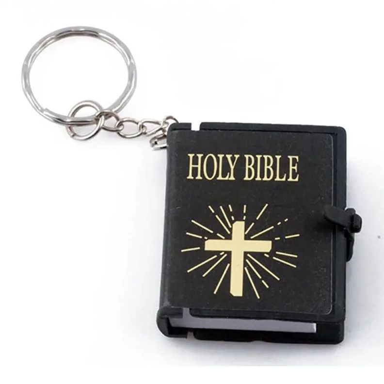 Llavero De Mini Biblia, Mini Biblia Llavero Versión Español.-0
