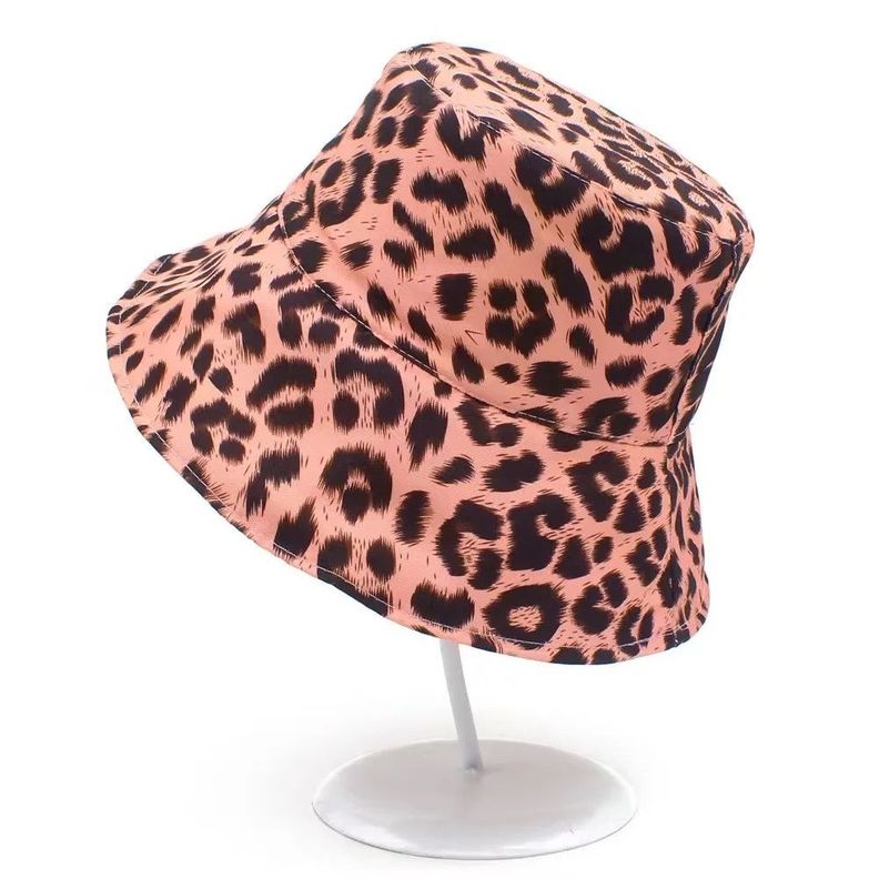 Sombrero Bucket Animal Print Rosa Bucket Estiloso Mujer-3