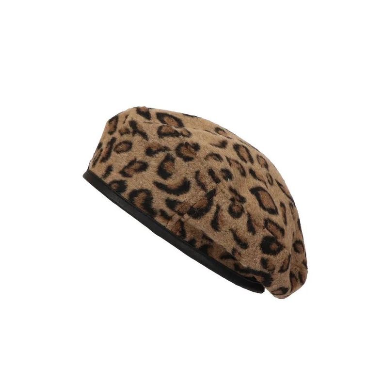 Boina Francesa Modelo Leopardo , Sombrero Animal Print-1
