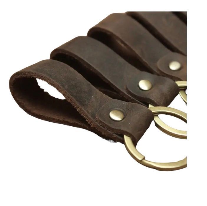 Llavero De Cuero Elegante Retro, Llavero Masculino-1