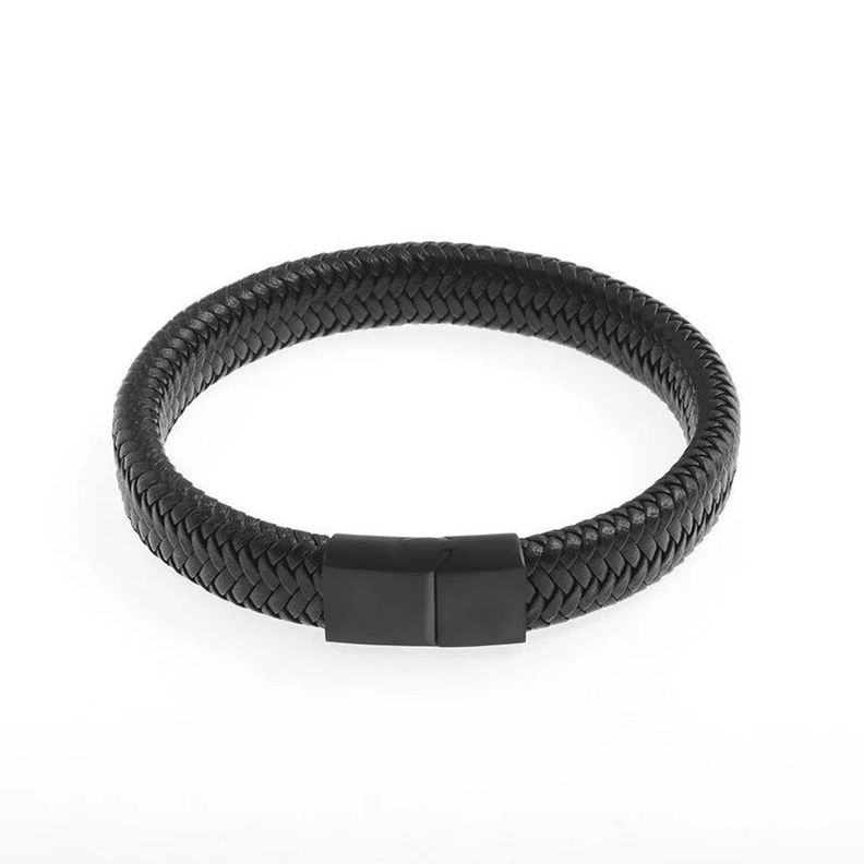  Pulsera Minimalista Cuero Brazalete Simple Y Elegante-0