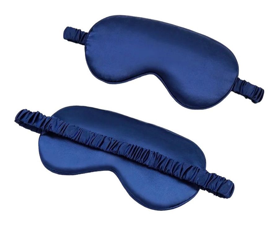 Antifaz Azulino Seda Para Dormir, Antifaz Descanso Satin-2