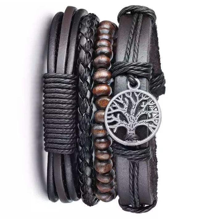 Pulsera Brazalete Con Diseño Árbol de la Vida, Ecológica -1