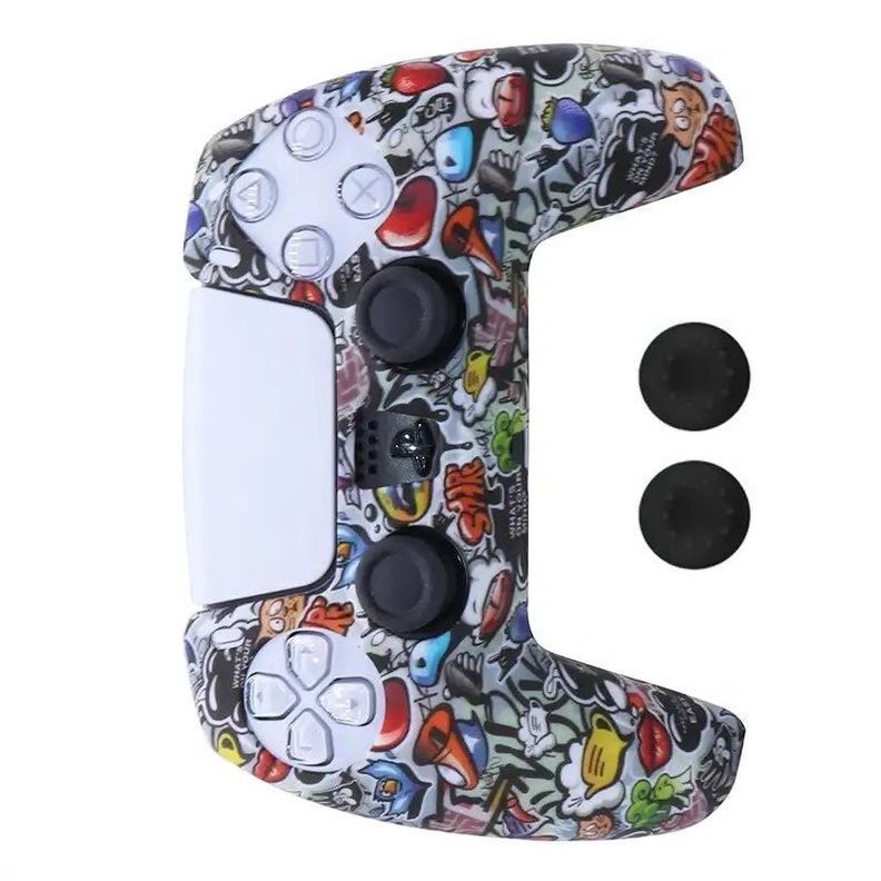 Funda Grafiti Protectora para Mando Control de Ps5 Compatible -1