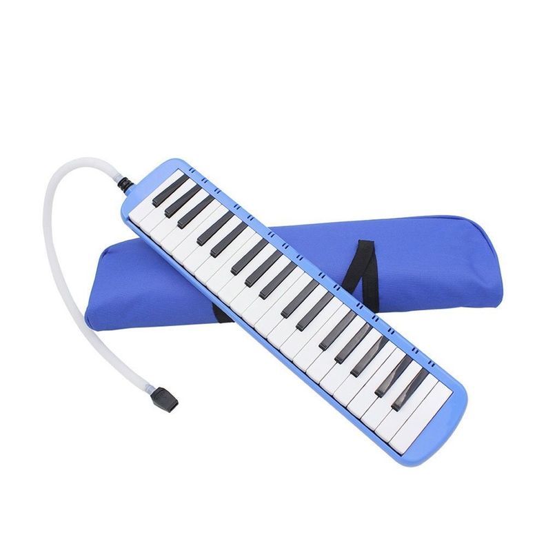 Melódica Teclado 32 Notas + Boquilla Y Estuche Maletín Azul.-3
