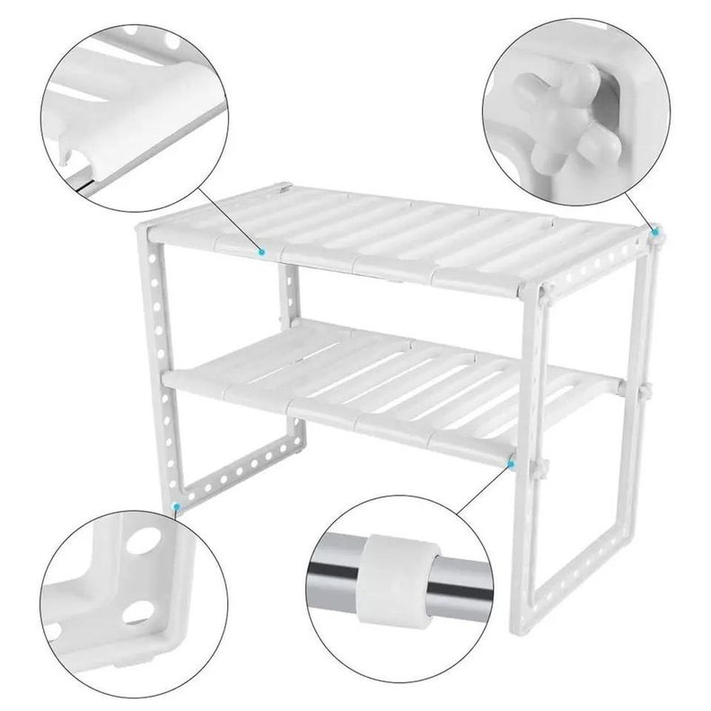 Repisa Organizadora De Hierro Extensible Para Cocina-1