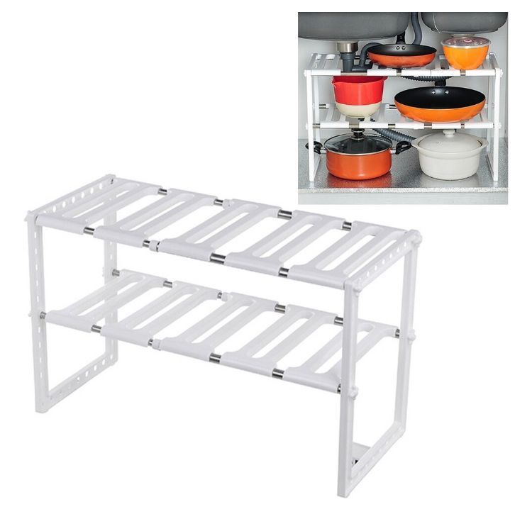 Repisa Organizadora De Hierro Extensible Para Cocina-3