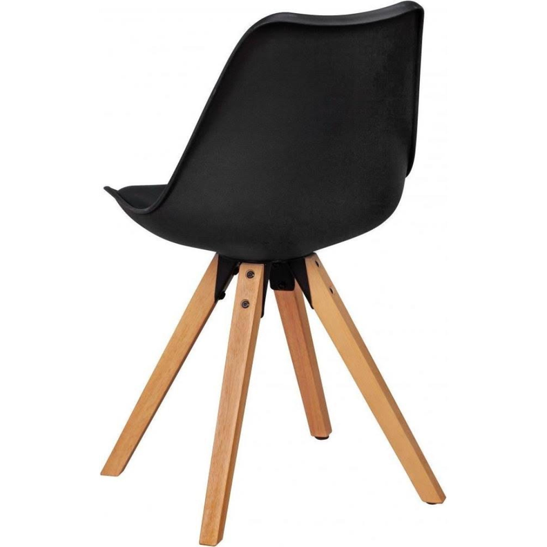 Pack 4 Sillas Eames Tulip Acolchada Negro -2