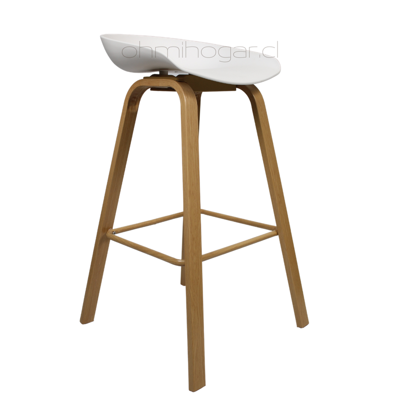 Pack 4 Taburetes Cup Blanco 75cm -1
