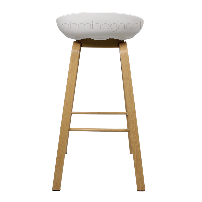 Pack 4 Taburetes Cup Blanco 75cm -3